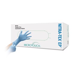 Ansell Gloves - Microtouch NitraTex EP - Nitrile - Non-Sterile - Powder Free - Small, 100-Pack