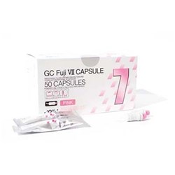 GC FUJI 7 Capsules - Glass Ionomer Sealant & Surface Protectant - Pink, 50-Pack