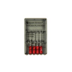 Henry Schein Finger Plugger - 25mm - Red, 4-Pack