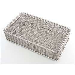 SS Basket with Handles 130 x 225 x 50mm
