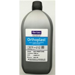 Vertex Orthoplast Liquid - Shade 923 Pink - 1000ml Bottle