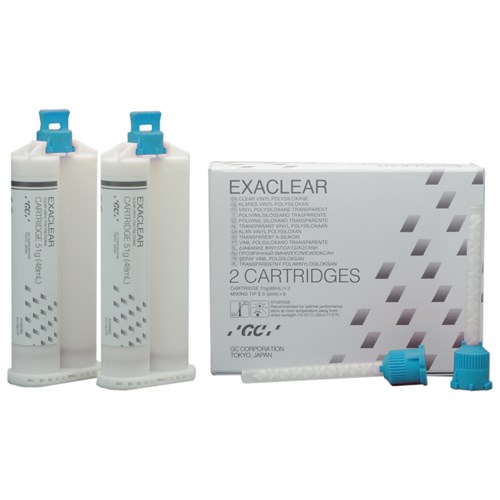GC EXACLEAR - 2 x 48ml Cartridges and 6 Mixing Tips