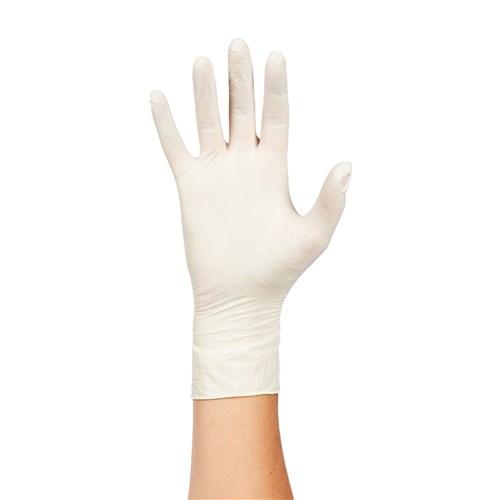 HSD-9770363 - DE Latex Pwd Free Glove Medium