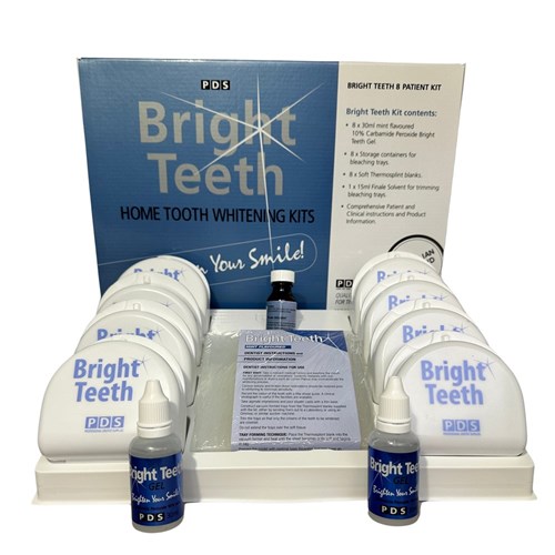 BRIGHT TEETH Kit Pack  of 8 Patient Unit Bleaching System