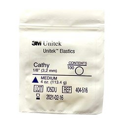 Latex Elastics 3M/Pk Med 4 Oz 1/8" Cathy