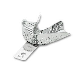 Stainless Steel Impression Tray Perforated Lower Size 4
