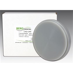 BERG CAD CAM Milling Wax Disc 98.5 x 14mm Grey N Pack of 1