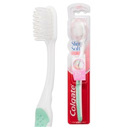 Colgate Slim Soft Ultra Compact Head Toothbrush x 12