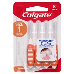Colgate Interdental Size 1 6 x Packs of 8 Brushes
