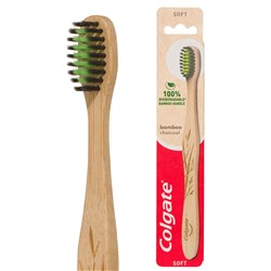 Colgate Bamboo Charcoal Manual Soft Toothbrush x 6