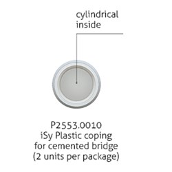 iSy Plastic coping for cemented crown 2 units