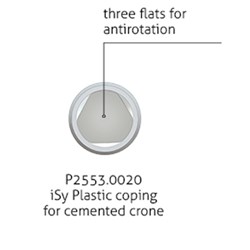 iSy Plastic coping for cemented crown