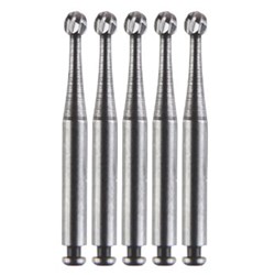 Cybertech Steel Bur - Round - Size 8 - 023 - Slow Speed, Right Angle (RA), 25-Pack