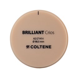 Coltene BRILLIANT Crios Disc - Shade A2 - Low Translucent - Size H14 - 14 x 98.5mm