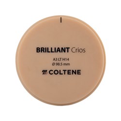 Coltene BRILLIANT Crios Disc - Shade A3 - Low Translucent - Size H14 - 14 x 98.5mm