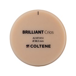 Coltene BRILLIANT Crios Disc - Shade A2 - High Translucent - Size H14 - 14 x 98.5mm