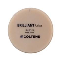 Coltene BRILLIANT Crios Disc - Universal - Super Translucent - Size H18 - 18 x 98.5mm