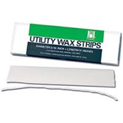 HYGENIC Utility Wax Round Strips White 4.8 x279mm Box 80