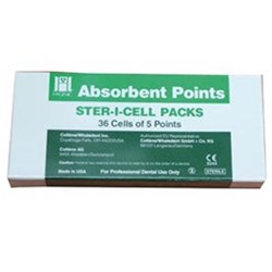 HYGENIC Paper Points Size 40 Sterile Cell Pack Box of 180