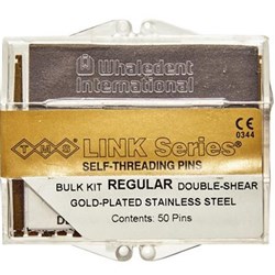 TMS Link Regular Double Shear Pin Diam .675mm Gold Pk of 50