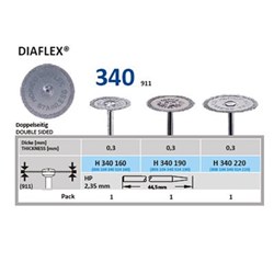 Diamond Disc HORICO #340-160 Flexible Double Sided HP x 1