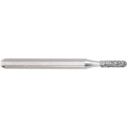 Komet Diamond Bur - 838-012 - Short Cylinder Round - High Speed, Friction Grip (FG), 5-Pack