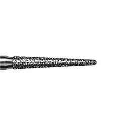 Komet Diamond Bur - 855-025 - Round End Taper - Straight (HP), 5-Pack