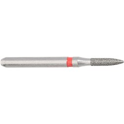 Komet Diamond Bur - 8860-012 - Flame Short - Fine - High Speed, Friction Grip (FG), 5-Pack