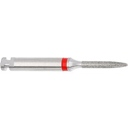 Komet Diamond Bur - 8862-012 - Flame - Fine Red - Slow Speed, Right Angle (RA), 5-Pack