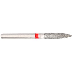 Komet Diamond Bur - 8862-016 - Flame - Fine Red - High Speed, Friction Grip (FG), 5-Pack
