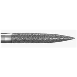 Komet Diamond Bur - 886-014 - Cylinder with Beveled Tip - High Speed, Friction Grip (FG), 5-Pack