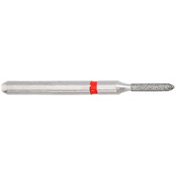 Komet Diamond Bur - 8876-009 - Torpedo - Fine Red - High Speed, Friction Grip (FG), 5-Pack