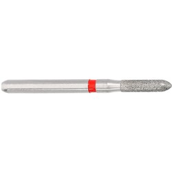 Komet Diamond Bur - 8877-014 - Torpedo - Fine Red - High Speed, Friction Grip (FG), 5-Pack