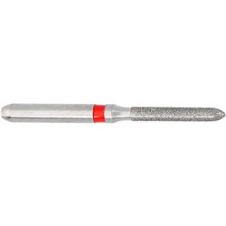 Komet Diamond Bur - 8878-012 - Torpedo - Fine Red - High Speed, Friction Grip (FG), 5-Pack