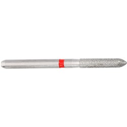 Komet Diamond Bur - 8878-016 - Torpedo - Fine Red - High Speed, Friction Grip (FG), 5-Pack