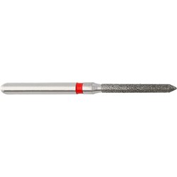Komet Diamond Bur - 8886-012 - Cylinder Beveled Tip - Fine - High Speed, Friction Grip (FG), 5-Pack