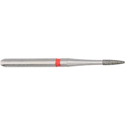 Komet Diamond Bur - 8889-010 - Needle - Fine Red - High Speed, Friction Grip (FG), 5-Pack