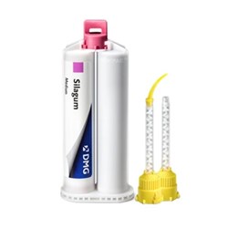 DMG SilaGum - Medium Fast - 50ml Cartridge, 2-Pack with 12 AutoMix Tips and 12 Intraoral Tips
