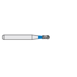 Ecoline Diamond Bur - 802-012 - Round Coated Neck - High Speed, Friction Grip (FG)S, 50-Pack