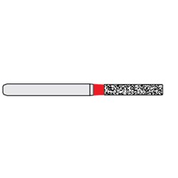 Ecoline Diamond Bur - 837-014 - Long Cylinder - High Speed, Friction Grip (FG), 50-Pack