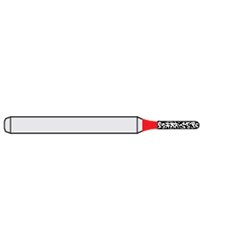Ecoline Diamond Bur - 838M-007 - Microprep Cylinder Round - High Speed, Friction Grip (FG), 5-Pack