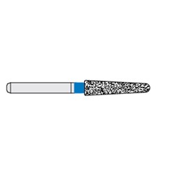 Ecoline Diamond Bur - 850-023 - Long Round End Taper - High Speed, Friction Grip (FG), 50-Pack