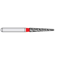 Ecoline Diamond Bur - 850-016 - Long Round End Taper - Slow Speed, Right Angle (RA), 50-Pack