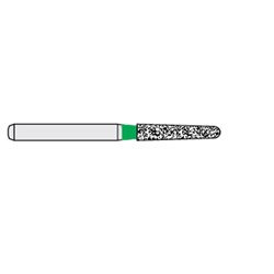 Ecoline Diamond Bur - 856P-016 - Crown Prep Guide Pin - High Speed, Friction Grip (FG), 50-Pack