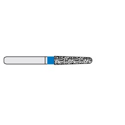 Ecoline Diamond Bur - 856-018 - Round Tapered Chamfer - High Speed, Friction Grip (FG)S, 50-Pack