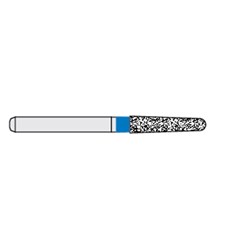 Ecoline Diamond Bur - 856-018 - Round Tapered Chamfer - High Speed, Friction Grip (FG), 50-Pack