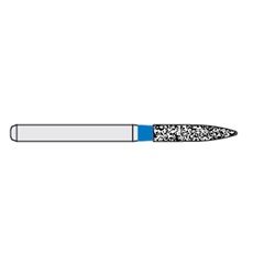 Ecoline Diamond Bur - 862-016 - Flame - High Speed, Friction Grip (FG), 50-Pack