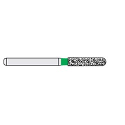 Ecoline Diamond Bur - 881-018 - Parallel Chamfer Round - High Speed, Friction Grip (FG), 50-Pack