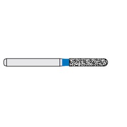 Ecoline Diamond Bur - 881-016 - Parallel Chamfer Round - High Speed, Friction Grip (FG), 50-Pack