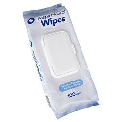 ASEPTI Neutral Detergent Wipes General Purpose x100 Wipes